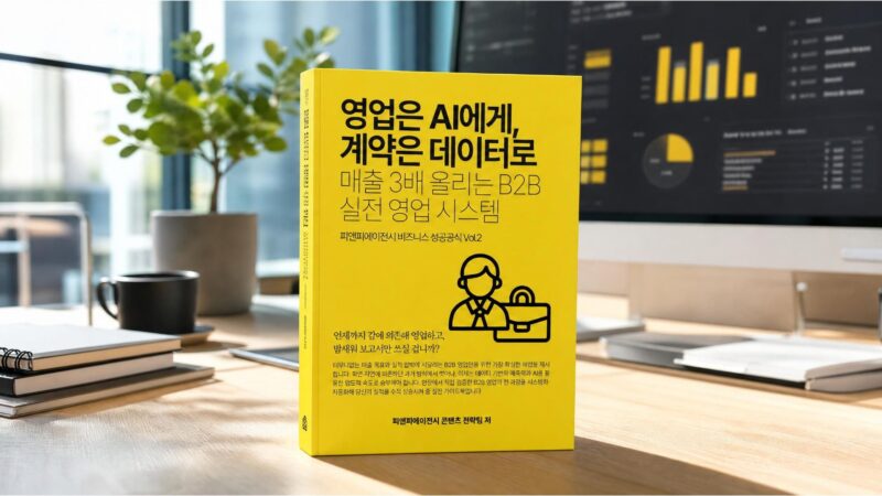 피앤피에이전시 비즈니스 성공공식 Vol.2 영업은 AI에게 계약은 데이터로, 매출 3배 올리는 B2B 실전 영업 시스템